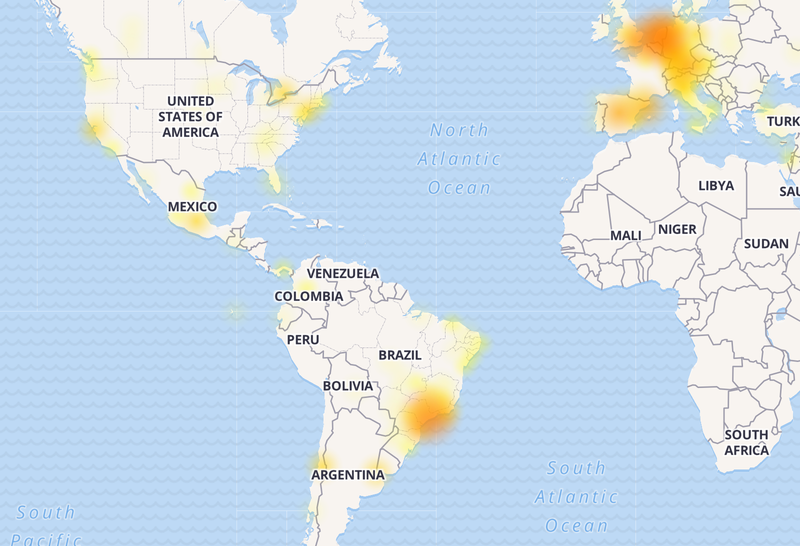 Imagen: WhatsApp Down Detector.